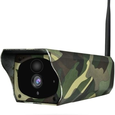 Caméra de surveillance Full HD 1080P Wifi à panneau solaire waterproof audio bidirectionnel