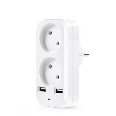 Prise multiple 2 ports USB caméra espion Wifi Vidéo 1080P 